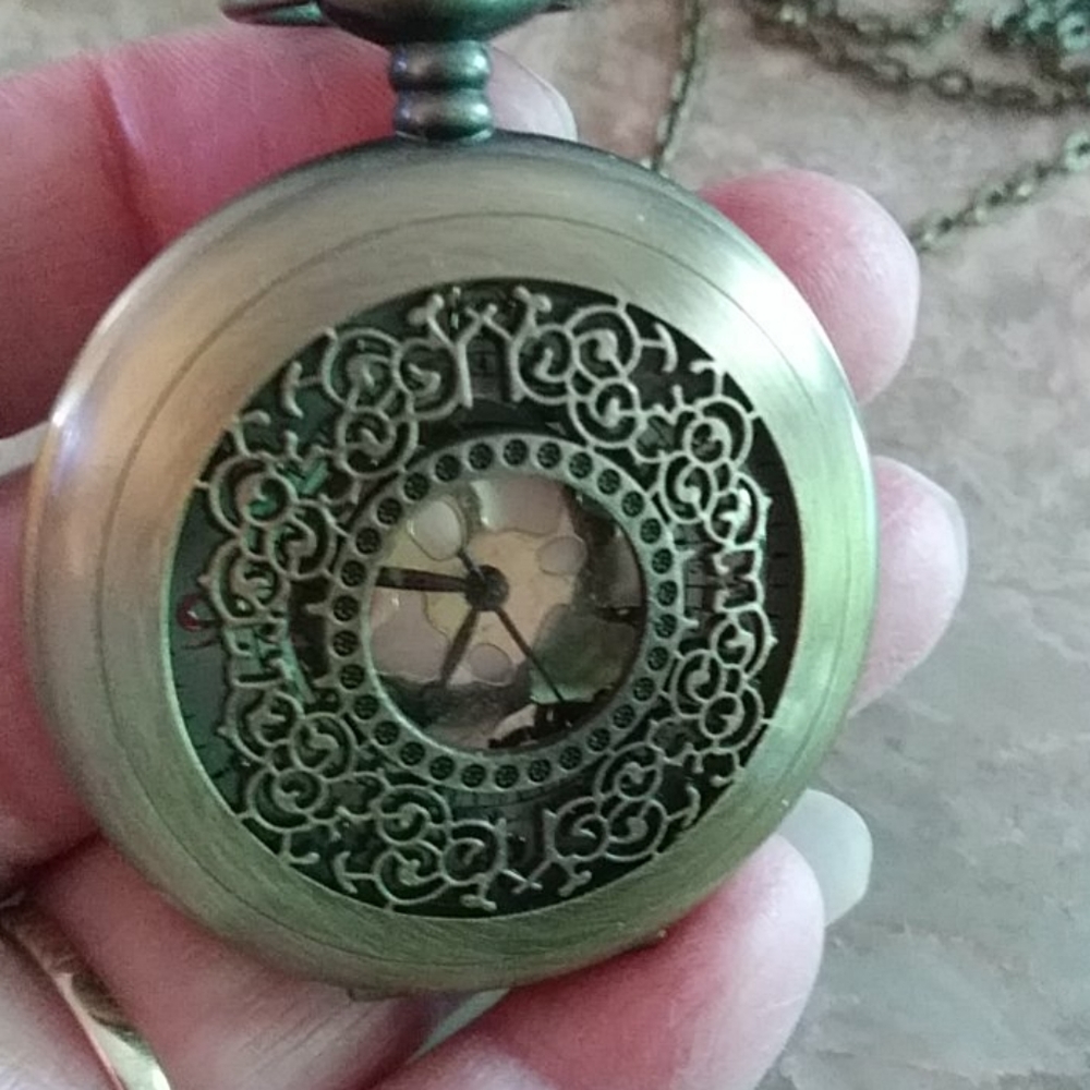 Antique Gold Watch pendant - Picture 2 of 5